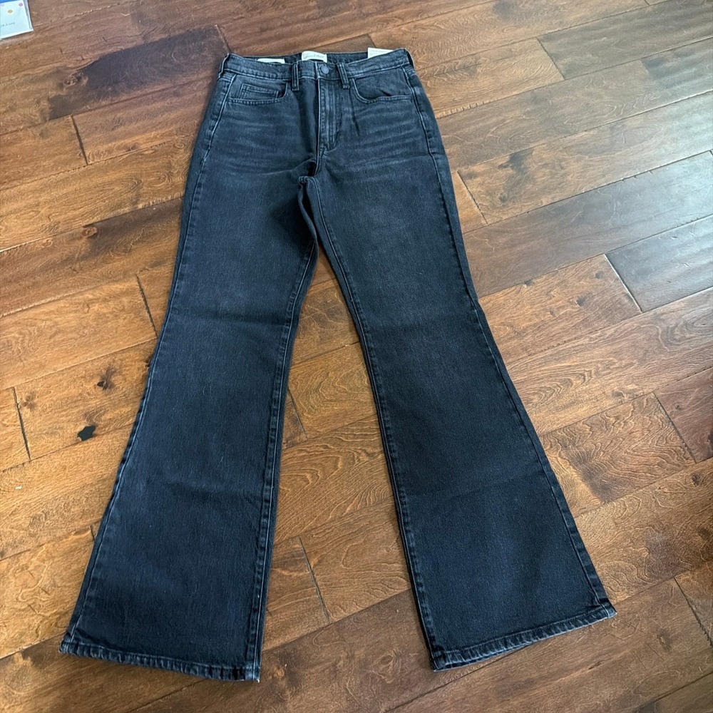 Universal Thread Womens High Rise Flare Jeans Washed Black Size 2 Short NWT